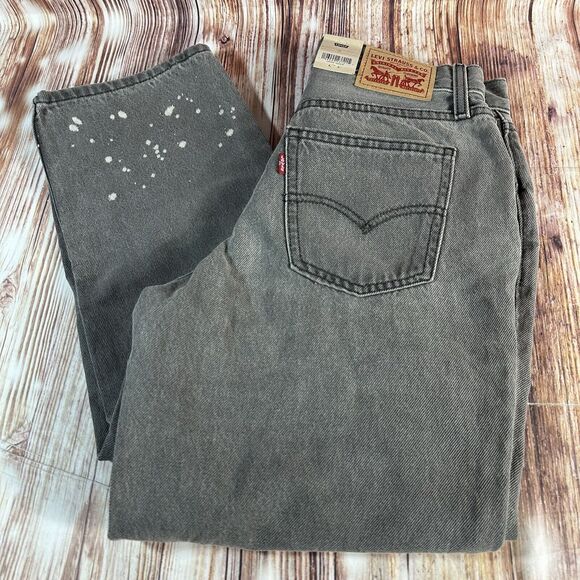 NEW Levi's LOW PRO STRAIGHT Leg Size 26 Gray Mid Rise Jeans Denim Pants 28x30 - Picture 15 of 15